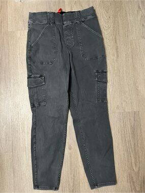 SPANX Women's Faded Grey Cropped Cargo Jeans Size 1X